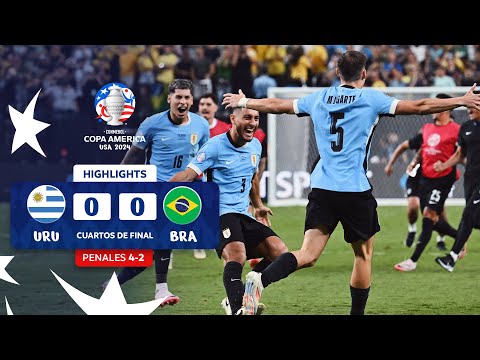 URUGUAY (4) 0-0 (2) BRASIL | HIGHLIGHTS | CONMEBOL COPA AMÉRICA USA 2024™