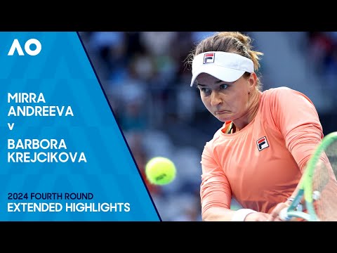 Mirra Andreeva v Barbora Krejcikova Extended Highlights | Australian Open 2024 Fourth Round