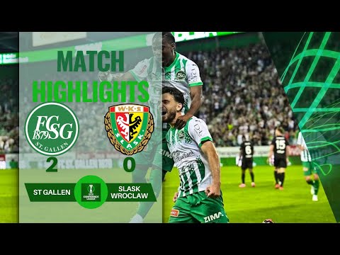 ST GALLEN 2 0 SLASK WROCLAW | UEFA CONFERENCE LEAGUE 3rd QF ROUND | 07-08-2024