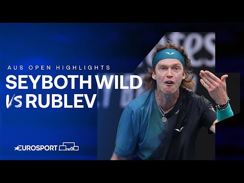 Five-Setter 👀 | Thiago Seyboth Wild v Andrey Rublev | Australian Open 2024 Highlights 🇦🇺