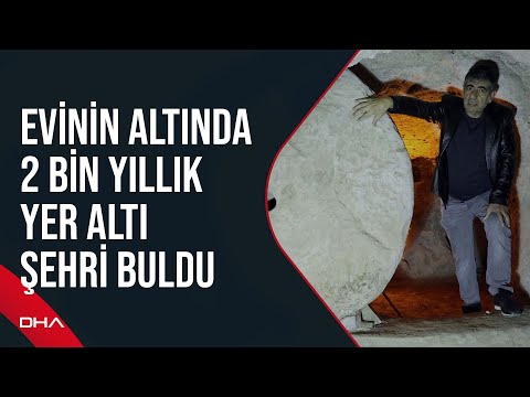 Evinin altındaki 2 bin yıllık yer altı şehrini gün yüzüne çıkardı