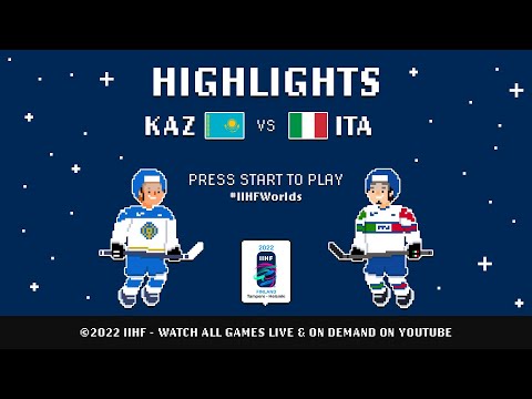 Highlights | Kazakhstan vs. Italy | 2022 #IIHFWorlds