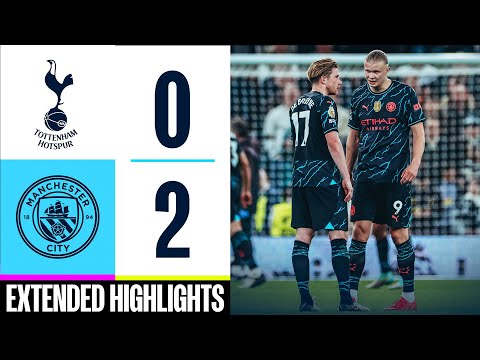 Tottenham 0-2 Man City | Ortega saves &amp; Haaland brace sends City top! | EXTENDED HIGHLIGHTS