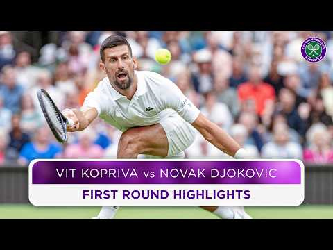 Seven-time Champ overcomes knee injury | Vit Kopriva vs Novak Djokovic | Highlights | Wimbledon 2024