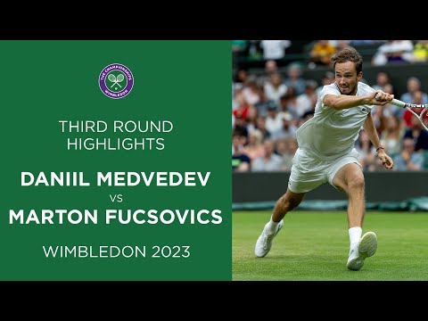 Daniil Medvedev vs Marton Fucsovics | Third Round Highlights | Wimbledon 2023