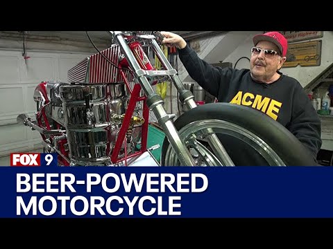 Man makes beer-powered motorcycle