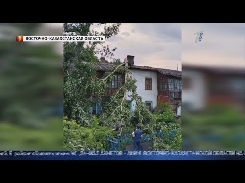 Небывалый ураган обрушился на Восточный Казахстан