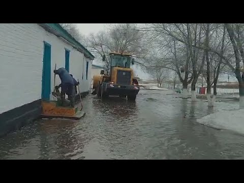 Затопило сельскую школу в ЗКО