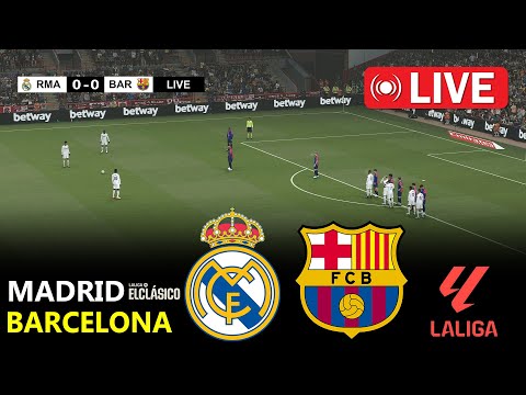 🔴LIVE : Real Madrid vs Barcelona | EL CLÁSICO | La Liga 2025/26 | eFootball Pes 21 Gameplay
