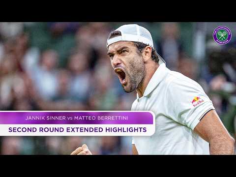 Italians in epic showdown | Jannik Sinner v Matteo Berrettini | Extended Highlights | Wimbledon 2024