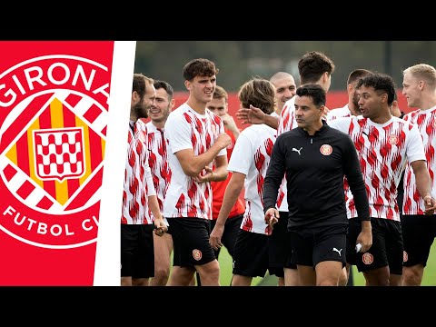 Entrenamiento del GIRONA para alimentar su sueño europeo ante el PSV EINDHOVEN | CHAMPIONS LEAGUE