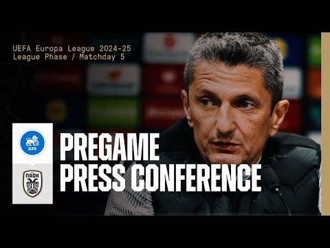 Pregame Press Conference: FC RFS Vs PAOK FC – Live PAOK TV