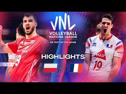 🇵🇱 POL vs. 🇫🇷 FRA - Semi Finals | Highlights | Men&#039;s VNL 2024