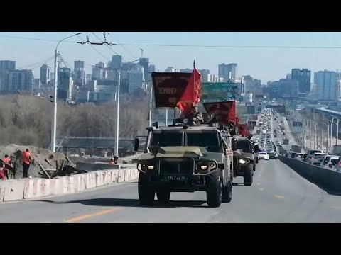 В Новосибирске прошла первая совместная тренировка Парада Победы