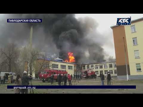 Капремонт в школе Экибастуза обернулся пожаром
