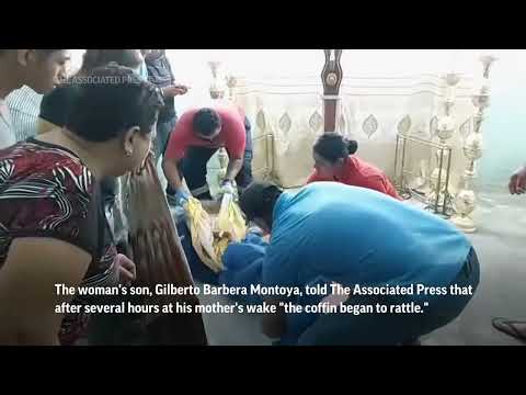 Elderly Woman in Ecuador Revives During Her Wake
