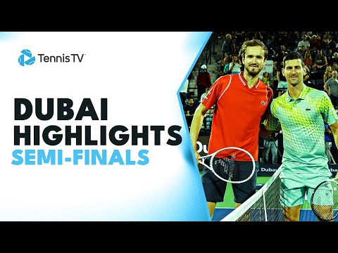 Djokovic Faces Medvedev, Rublev Battles Zverev | Dubai 2023 Semi-Final Highlights