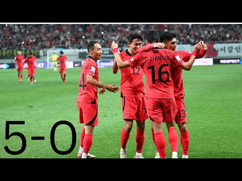 South Korea vs Singapore 5-0 - All Goals &amp; Highlights - 2023