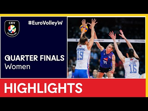 Serbia vs. France Highlights - #EuroVolleyW