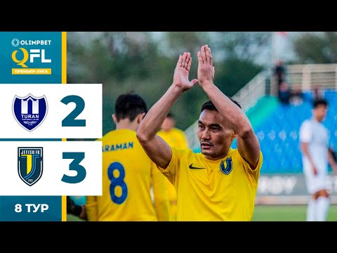 Тұран 2:3 Жетісу | OLIMPBET QFL Премьер-лига 2024 | 8 тур | Ойынға шолу, 11.05.2024