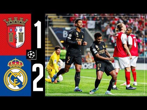 Braga 1-2 Real Madrid | HIGHLIGHTS | Champions League