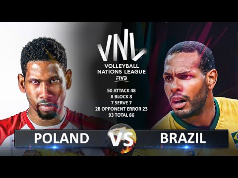 Poland vs Brazil - Quarter Finals | Men&#039;s VNL 2024