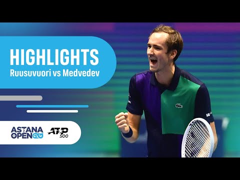 Ruusuvuori vs Medvedev | Astana Open | Highlights