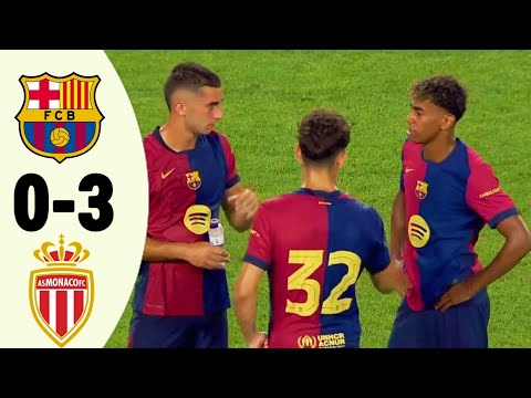 Barcelona vs Monaco 0-3 | Extended Highlight and Goals- 2024 HD