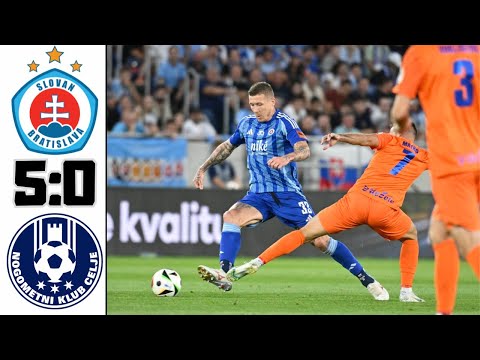 SLOVAN BRATISLAVA VS NK CELJE 2.PREDKOLO LIGY MAJSTROV 2024 2.ZÁPAS