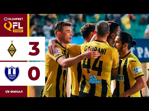 Қайрат 3:0 Тұран | OLIMPBET QFL Қазақстан Кубогы 2024 | 1/8 финал | Ойынға шолу, 13.04.2024