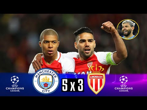 Manchester City 5 x 3 Mónaco ● UCL 16/17 Extended Goals &amp; Highlights HD