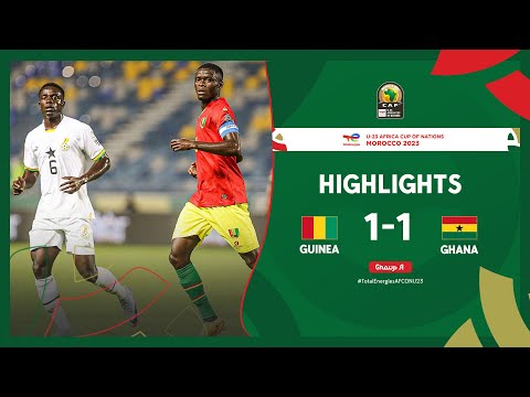 Guinea 🆚 Ghana| Highlights - #TotalEnergiesAFCONU23 - MD3 Group A