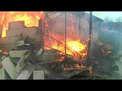 Пожар произошел в одном из костанайских дачных обществ