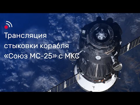 Трансляция стыковки корабля «Союз МС-25» с МКС