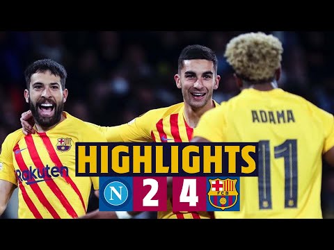 NAPOLI 2 - 4 BARÇA I HIGHLIGHTS UEFA EUROPA LEAGUE 🔵🔴