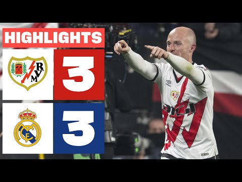 RAYO VALLECANO 3 - 3 REAL MADRID I RESUMEN LALIGA EA SPORTS