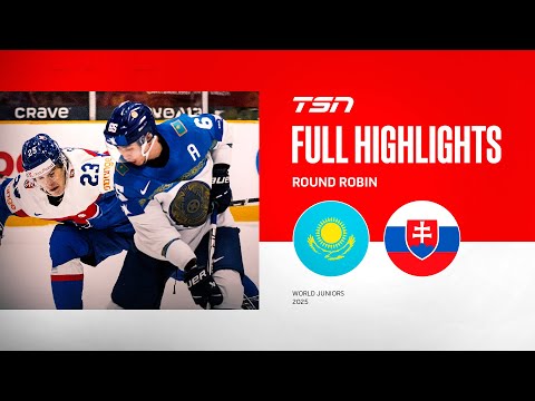 2025 World Junior Championship Highlights: Slovakia vs Kazakhstan