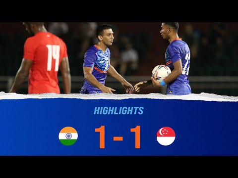 India 1-1 Singapore | Highlights | Hung Thinh International Friendly Football Tournament
