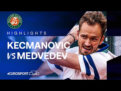 Miomir Kecmanovic vs Daniil Medvedev | Round 2 | French Open 2024 Highlights 🇫🇷