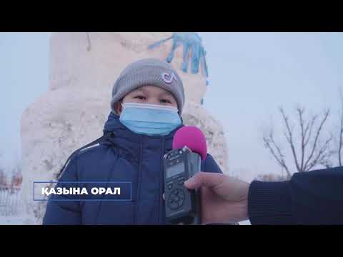 Десятиметрового снеговика слепили в Нур-Султане