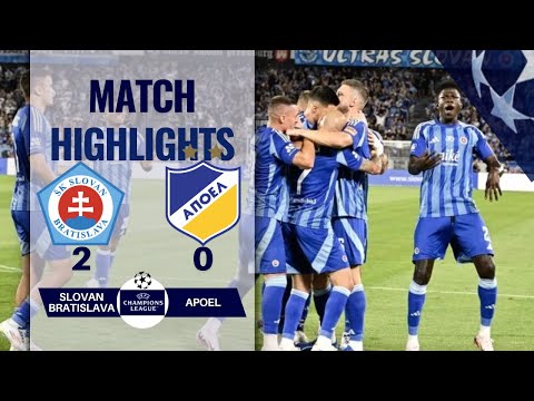 SLOVAN BRATISLAVA 2 0 APOEL UEFA CHAMPIONS LEAGUE 3RD QUALIFICATION ROUND | 07-08-2024