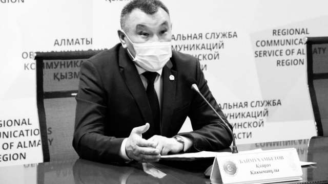 Умер главный санитарный врач Алматинской области Кайрат Баймухамбетов