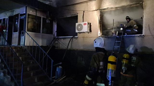 Офис «Казпочты» в Кентау пострадал от пожара