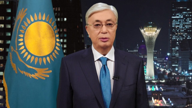 Поздравление Президента Казахстана К.Токаева с Новым 2022 годом