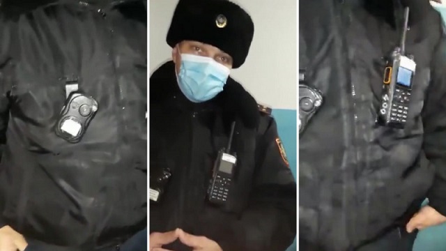 Видео: Нетрезвый мужчина провоцировал полицейского в ВКО