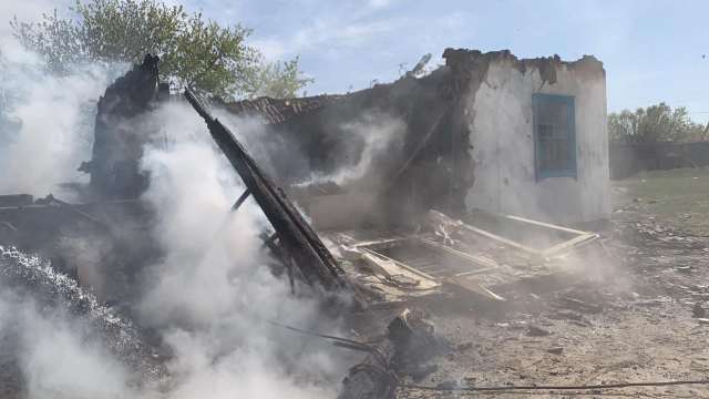 Продуктовый магазин сгорел в селе Костанайской области