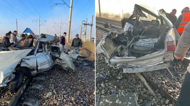 Авто столкнулось с поездом в селе Карасу: погибли 6 человек