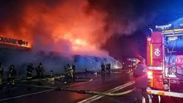 Пожар в ночном клубе Полигон в Костроме 05.11.2022