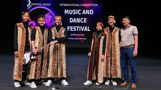 Школьный ВИА из Костаная отличился на Dubai Music Festival