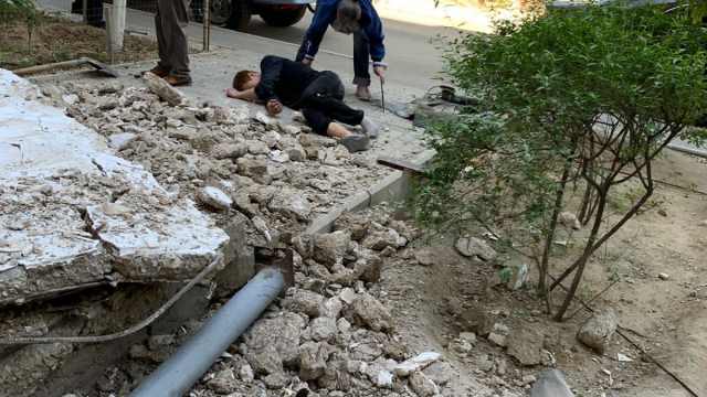 Обрушение бетонного козырька: без жертв не обошлось